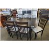 Image 1 : MODERN EZTIA DINING TABLE WITH JACKNIFE LEAF AND 6 CHAIRS