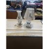 Image 1 : ECTRIFIED OIL LAMP AND GLASS TABLE LAMP