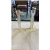 Image 3 : POTTERY 12 INCH VASE AND 2 CANDLESTICKS