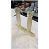 Image 4 : POTTERY 12 INCH VASE AND 2 CANDLESTICKS