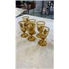 Image 6 : YELLOW GLASS DECANTER SET