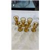 Image 7 : YELLOW GLASS DECANTER SET