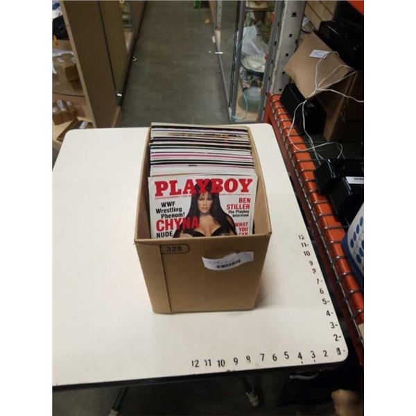 BOX OF 25 PLAYBOY MAGAZINES