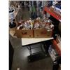 Image 1 : 2 BOXES OF CRYSTAL, FIGURES, GLASSWARE, VASES
