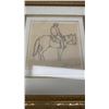 Image 2 : FRAMED SKETCH BY JACK LEE MACLEAN MAR 6/73 WITNESS AND CERTIFIED