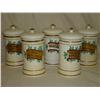 Image 1 : Five Porcelain Drug Jars
