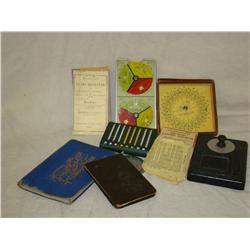 Lot of Reckoning Books & Calculators