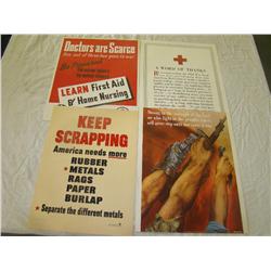 World War Two Posters. Lot of Four.
