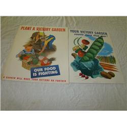 World War Two Posters. Lot of Two Victory Garden.