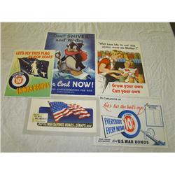 World War Two Poster Lot of Five.