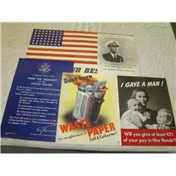 World War Two Poster Lot of Five.