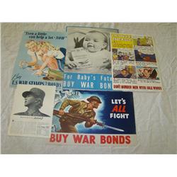 World War Two Poster Lot of Five.