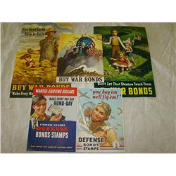 World War Two Poster Lot of Five.
