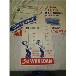 Lot of 3 World War Two Posters.