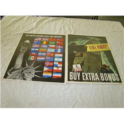Lot of 2 World War Two Posters.