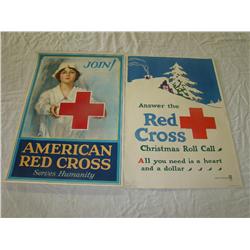 World War 1 Red Cross Poster Lot of 2.