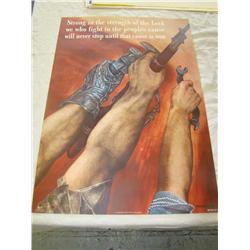 World War Two. Poster. David Stone Martin.