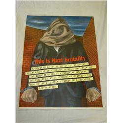 World War Two. Poster.  Shahn.