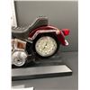 Image 2 : Mounted Motorcycle Desktop/Mantel Quartz Clock