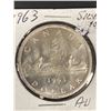 Image 2 : 1963 Canadian Silver Dollar - AU