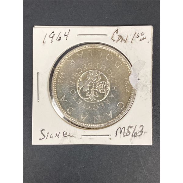 1964 Canadian Silver Dollar - MS63