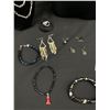 Image 2 : Lovely Silver and Black Costume Jewelry Lot