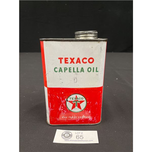 Texaco Capella Oil US One Quart Tin