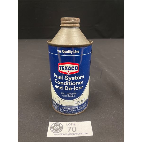 Texaco Fuel System Conditioner and DeIcer - 12 Fluid Ounce Tin With Contents