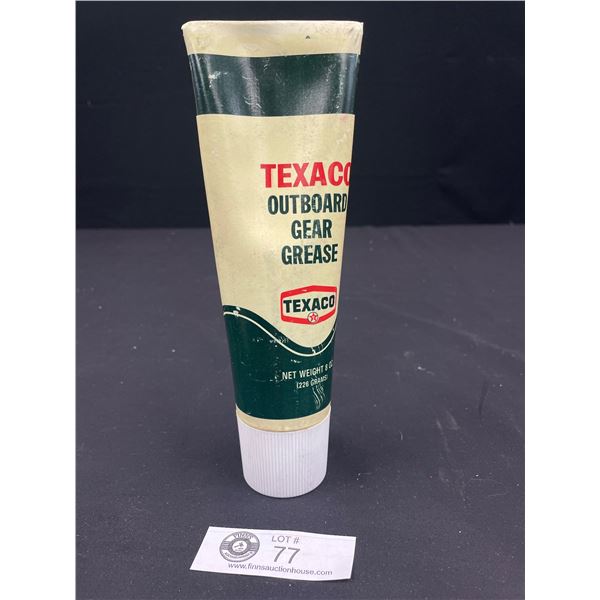 Texaco Outboard Gear Grease Tube 8 Ounce With Contents