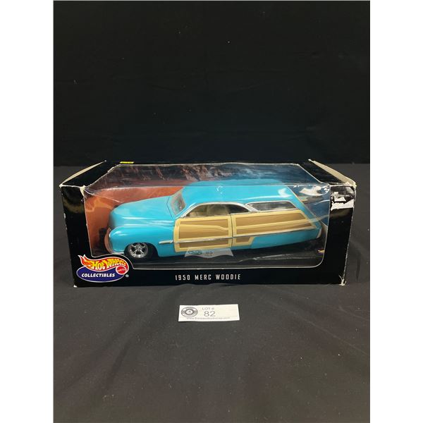 Hot Wheels Collectibles Die Cast Metal 1:18 Scale 1950 Merc Woodie - Original Box