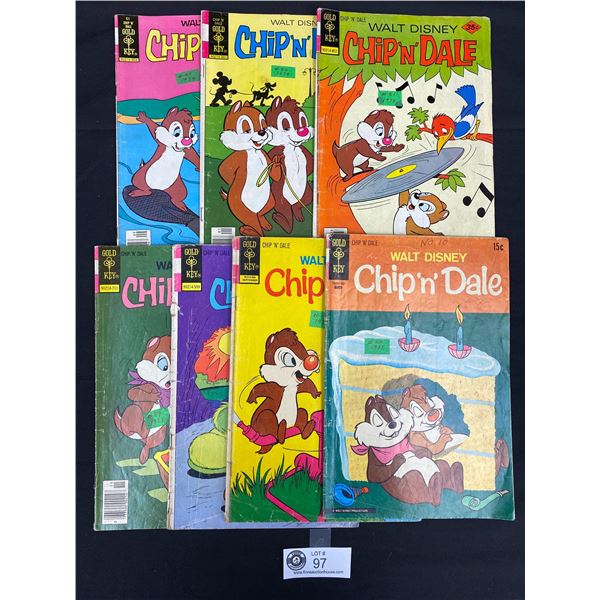 Lot of 7 Vintage Collectible Comic Books - Chip N Dale