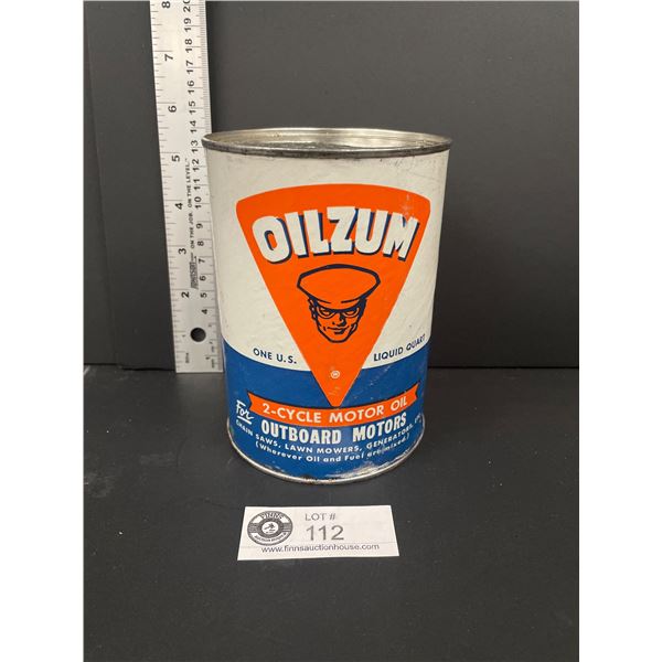 Oilzum 2 Cycle Motor Oil  - One US Liquid Quart Tin