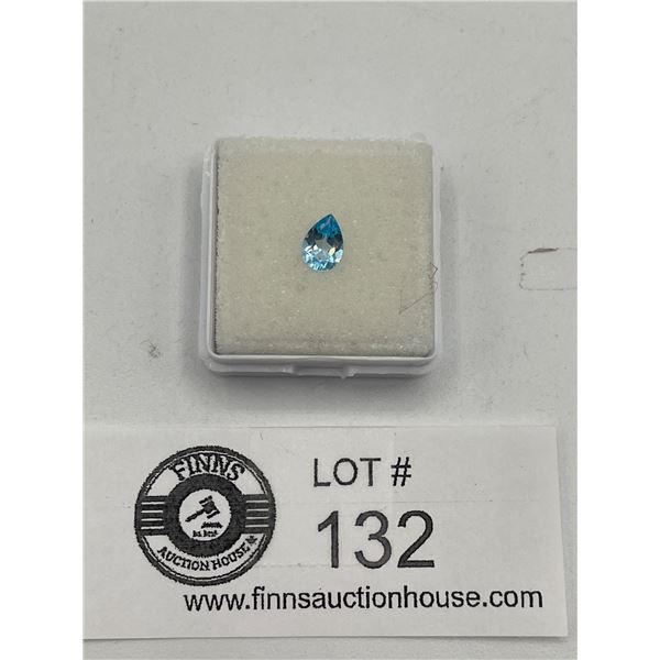 Natural Swiss Blue Topaz 0.735 ct 6.88x4.91x3.23mm-Pear Cut-Loupe Clean-Brazil