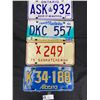Image 1 : Lot of 4 Vintage BC Collectible License Plates