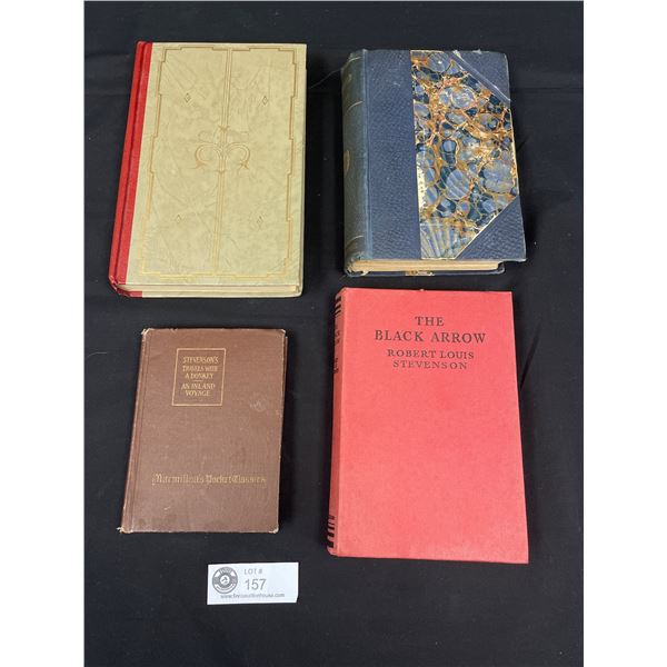 Lot of 4 Vintage Books By Robert Louis Stevenson - Good Condition