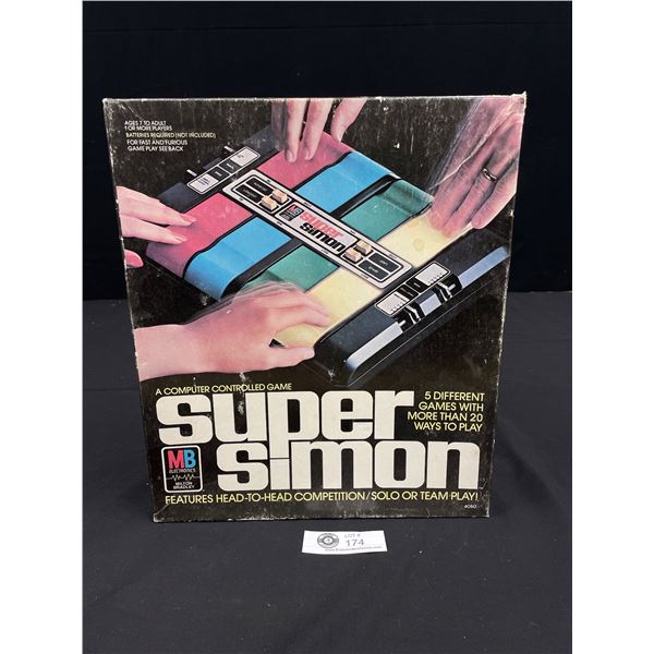 Vintage Super Simon Electronic Game In Original Box 1979