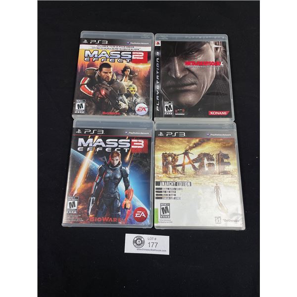 Lot of 4 PS 3 Games Mass 3, Anarchy Edition, Etc.