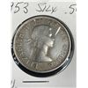 Image 3 : 1953 Canadian 50 Cent Coin  AU