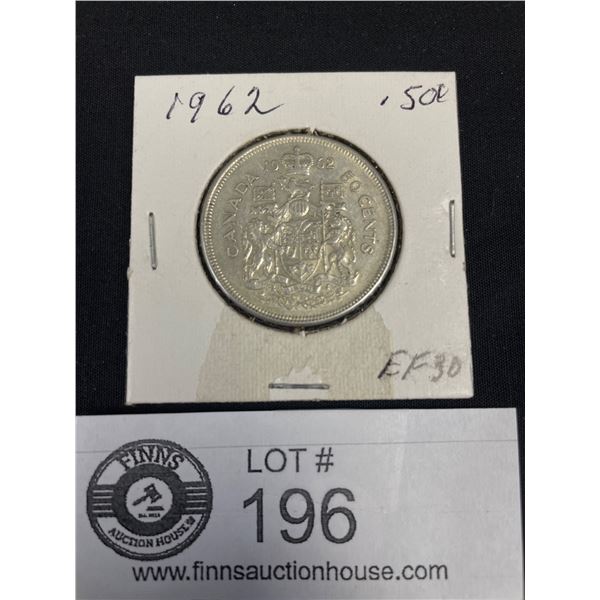 1962 Canadian 50 Cent Coin - EF30