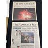 Image 3 : 1999 - 2000 Millennium Souvenir Editions of the Vancouver Sun Dec 31, 1999 and Jan 1, 2000