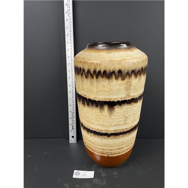 Beautiful Mid Century Modern Stamped and Numbered West German Vase 14"
