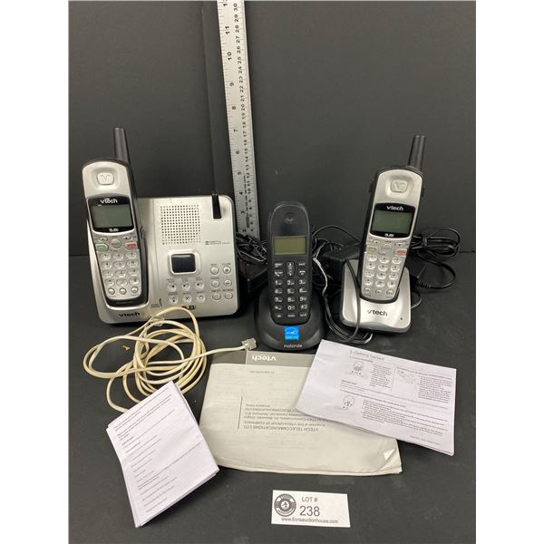 Vtech Phone System with Answering Machine and 3 Handsets