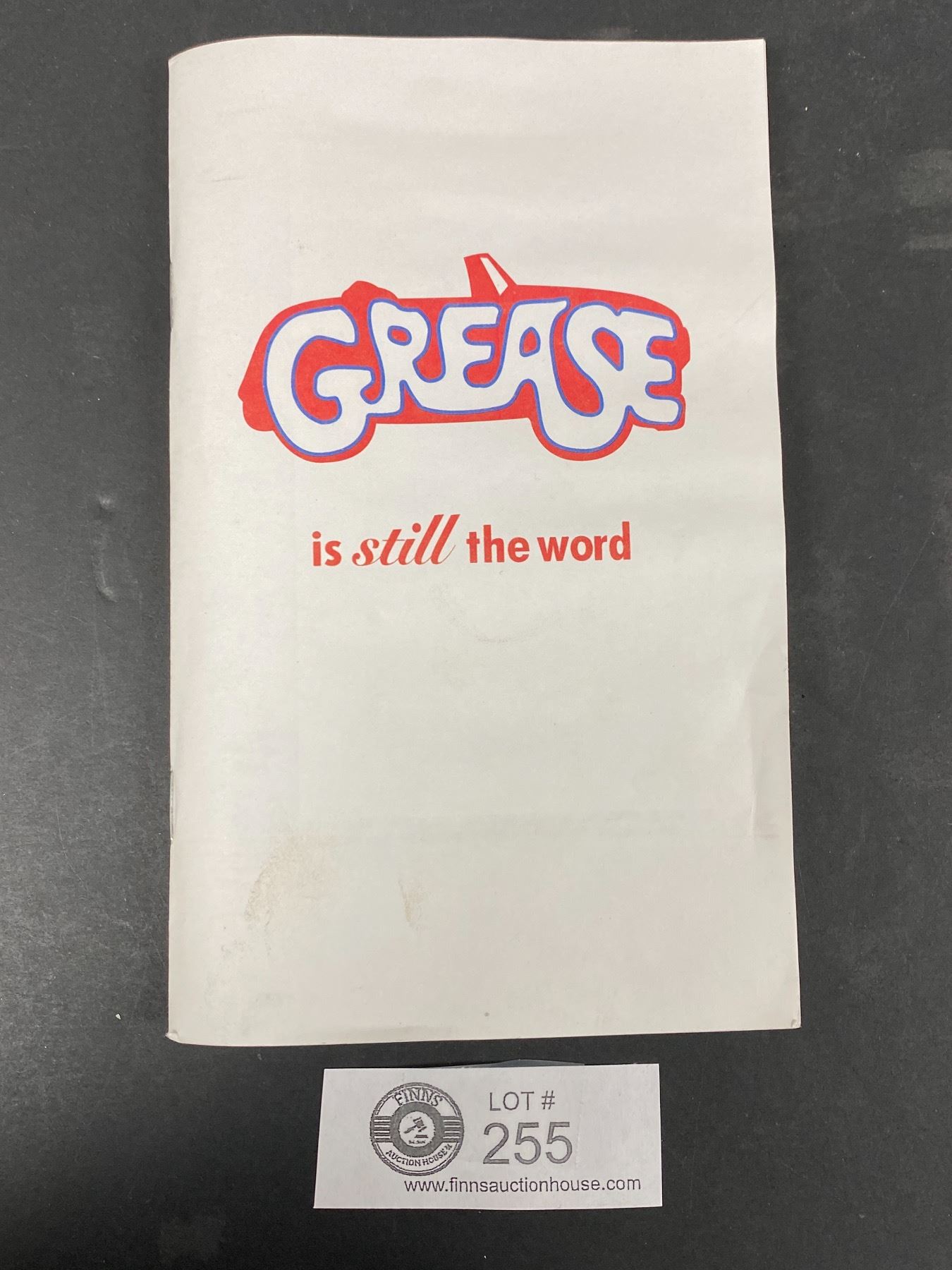 Grease Jr Script Grease Booklet - Screenplay Script of The Movie Grease
