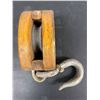 Image 3 : Lot of 2 Antique Wooden/Steel Pulley, The Canadian Block Company, St Catherine's, Ontario