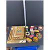 Image 1 : Lot of Assorted Tins and Assorted Photo Albums with Natural Materials