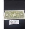 Image 2 : 1937 KG $20 Canadian Bill - AU Condition CT Signatures