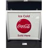 Image 3 : Ice Cold Coca Cola Sold Here Button Sign - Double Sided, Lights Up, Works!