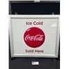 Image 3 : Ice Cold Coca Cola Sold Here Button Sign - Double Sided, Lights Up, Works!