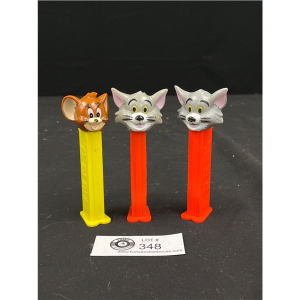 Lot of 3 Pez Dispensers - Tom and Jerry