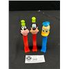 Image 1 : Vintage Lot of 3 Pez Dispensers - Goofy and Donald Duck